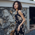 Vestido Maxi Floral com Costas Abertas